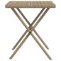 vidaXL Sonnenliegen 2 Stk. mit Tisch Beige Poly Rattan vidaXL Sonnenliegen 2 Stk. mit Tisch Beige Poly Rattan