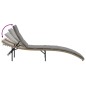 vidaXL Sonnenliegen 2 Stk. mit Tisch Beige Poly Rattan vidaXL Sonnenliegen 2 Stk. mit Tisch Beige Poly Rattan