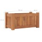 vidaXL Hochbeet 50x25x25 cm Massivholz Teak vidaXL Hochbeet 50x25x25 cm Massivholz Teak