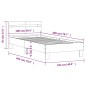 vidaXL Bettgestell mit Kopfteil Räuchereiche 100x200 cm Holzwerkstoff vidaXL Bettgestell mit Kopfteil Räuchereiche 100x200 cm Holzwerkstoff