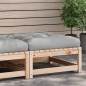 vidaXL Gartenhocker mit Kissen Massivholz Kiefer vidaXL Gartenhocker mit Kissen Massivholz Kiefer