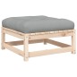 vidaXL Gartenhocker mit Kissen Massivholz Kiefer vidaXL Gartenhocker mit Kissen Massivholz Kiefer