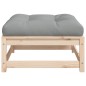 vidaXL Gartenhocker mit Kissen Massivholz Kiefer vidaXL Gartenhocker mit Kissen Massivholz Kiefer