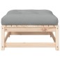 vidaXL Gartenhocker mit Kissen Massivholz Kiefer vidaXL Gartenhocker mit Kissen Massivholz Kiefer