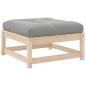 vidaXL Gartenhocker mit Kissen Massivholz Kiefer vidaXL Gartenhocker mit Kissen Massivholz Kiefer