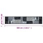 vidaXL Küchenteppich Waschbar Wein Grau 60x300 cm Samt vidaXL Küchenteppich Waschbar Wein Grau 60x300 cm Samt