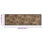 vidaXL Küchenteppich Waschbar Morgen Braun 45x150 cm Samt vidaXL Küchenteppich Waschbar Morgen Braun 45x150 cm Samt