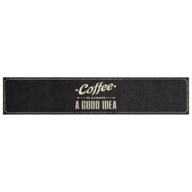 vidaXL Küchenteppich Waschbar Kaffee 60x300 cm Samt