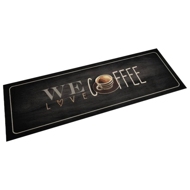 vidaXL Küchenteppich Waschbar Kaffee 60x180 cm Samt vidaXL Küchenteppich Waschbar Kaffee 60x180 cm Samt