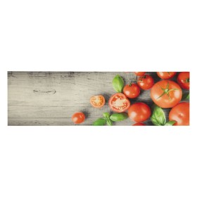 vidaXL Küchenteppich Waschbar Tomaten 45x150 cm Samt