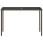 vidaXL Gartentisch mit Glasplatte Braun 115x54x74 cm Poly Rattan vidaXL Gartentisch mit Glasplatte Braun 115x54x74 cm Poly Rattan