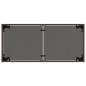 vidaXL Gartentisch mit Glasplatte Braun 115x54x74 cm Poly Rattan vidaXL Gartentisch mit Glasplatte Braun 115x54x74 cm Poly Rattan