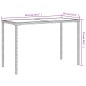 vidaXL Gartentisch mit Glasplatte Braun 115x54x74 cm Poly Rattan vidaXL Gartentisch mit Glasplatte Braun 115x54x74 cm Poly Rattan