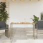 vidaXL Gartentisch mit Akazienholz-Platte Grau 115x54x74cm Poly Rattan vidaXL Gartentisch mit Akazienholz-Platte Grau 115x54x74cm Poly Rattan