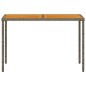 vidaXL Gartentisch mit Akazienholz-Platte Grau 115x54x74cm Poly Rattan vidaXL Gartentisch mit Akazienholz-Platte Grau 115x54x74cm Poly Rattan