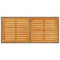 vidaXL Gartentisch mit Akazienholz-Platte Grau 115x54x74cm Poly Rattan vidaXL Gartentisch mit Akazienholz-Platte Grau 115x54x74cm Poly Rattan
