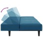 vidaXL 2-tlg. Sofagarnitur Blau Samt vidaXL 2-tlg. Sofagarnitur Blau Samt