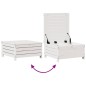 vidaXL 6-tlg. Garten-Lounge-Set mit Kissen Weiß Massivholz Kiefer vidaXL 6-tlg. Garten-Lounge-Set mit Kissen Weiß Massivholz Kiefer