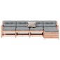 vidaXL 5-tlg. Garten-Lounge-Set mit Kissen Massivholz Douglasie vidaXL 5-tlg. Garten-Lounge-Set mit Kissen Massivholz Douglasie
