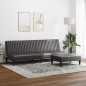 vidaXL 2-tlg. Sofagarnitur Grau Kunstleder vidaXL 2-tlg. Sofagarnitur Grau Kunstleder