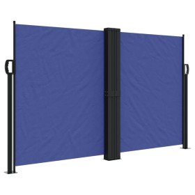 vidaXL Seitenmarkise Ausziehbar Blau 140x1000 cm
