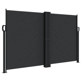 vidaXL Seitenmarkise Ausziehbar Schwarz 140x1000 cm