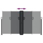 vidaXL Seitenmarkise Ausziehbar Schwarz 140x1000 cm vidaXL Seitenmarkise Ausziehbar Schwarz 140x1000 cm
