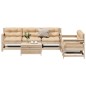 vidaXL 6-tlg. Garten-Lounge-Set mit Kissen Massivholz Kiefer vidaXL 6-tlg. Garten-Lounge-Set mit Kissen Massivholz Kiefer