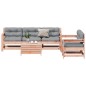 vidaXL 6-tlg. Garten-Lounge-Set mit Kissen Massivholz Douglasie vidaXL 6-tlg. Garten-Lounge-Set mit Kissen Massivholz Douglasie