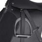 Pferdereiten Sattelset 17,5" echtes Leder schwarz 12 cm 5-in-1 Pferdereiten Sattelset 17,5" echtes Leder schwarz 12 cm 5-in-1