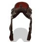 vidaXL Western-Sattel, Halfter & Brustblatt Echtleder 15" Braun vidaXL Western-Sattel, Halfter & Brustblatt Echtleder 15" Braun