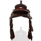 vidaXL Western-Sattel, Halfter & Brustblatt Echtleder 15" Braun vidaXL Western-Sattel, Halfter & Brustblatt Echtleder 15" Braun