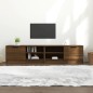 vidaXL TV-Schränke 2 Stk. Braun Eiche 80x35x36,5 cm Holzwerkstoff vidaXL TV-Schränke 2 Stk. Braun Eiche 80x35x36,5 cm Holzwerkstoff
