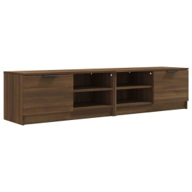 vidaXL TV-Schränke 2 Stk. Braun Eiche 80x35x36,5 cm Holzwerkstoff