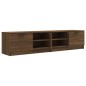 vidaXL TV-Schränke 2 Stk. Braun Eiche 80x35x36,5 cm Holzwerkstoff vidaXL TV-Schränke 2 Stk. Braun Eiche 80x35x36,5 cm Holzwerkstoff