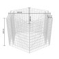 vidaXL Sechseckiges Gabionen-Hochbeet 160×140×100 cm vidaXL Sechseckiges Gabionen-Hochbeet 160×140×100 cm