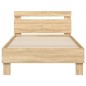 vidaXL Bettgestell mit Kopfteil Sonoma-Eiche 100x200 cm Holzwerkstoff vidaXL Bettgestell mit Kopfteil Sonoma-Eiche 100x200 cm Holzwerkstoff