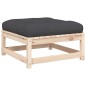 vidaXL Gartenhocker mit Kissen Massivholz Kiefer vidaXL Gartenhocker mit Kissen Massivholz Kiefer