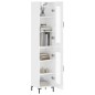 Highboard Hochglanz-Weiß 34,5x34x180 cm Holzwerkstoff Highboard Hochglanz-Weiß 34,5x34x180 cm Holzwerkstoff