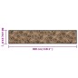 vidaXL Küchenteppich Waschbar Morgen Braun 60x300 cm Samt vidaXL Küchenteppich Waschbar Morgen Braun 60x300 cm Samt