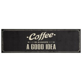 vidaXL Küchenteppich Waschbar Kaffee 45x150 cm Samt