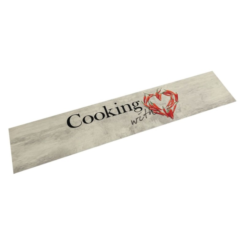 vidaXL Küchenteppich Waschbar Paprika 60x300 cm Samt vidaXL Küchenteppich Waschbar Paprika 60x300 cm Samt