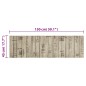 vidaXL Küchenteppich Waschbar Zaun 45x150 cm Samt vidaXL Küchenteppich Waschbar Zaun 45x150 cm Samt