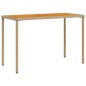 vidaXL Gartentisch mit Akazienholz-Platte 115x54x74 cm Poly Rattan vidaXL Gartentisch mit Akazienholz-Platte 115x54x74 cm Poly Rattan