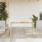 vidaXL Gartentisch mit Akazienholz-Platte 115x54x74 cm Poly Rattan vidaXL Gartentisch mit Akazienholz-Platte 115x54x74 cm Poly Rattan