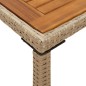 vidaXL Gartentisch mit Akazienholz-Platte 115x54x74 cm Poly Rattan vidaXL Gartentisch mit Akazienholz-Platte 115x54x74 cm Poly Rattan