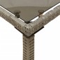 vidaXL Gartentisch mit Glasplatte Grau 115x54x74 cm Poly Rattan vidaXL Gartentisch mit Glasplatte Grau 115x54x74 cm Poly Rattan