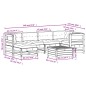 vidaXL 7-tlg. Garten-Lounge-Set mit Kissen Weiß Massivholz Kiefer vidaXL 7-tlg. Garten-Lounge-Set mit Kissen Weiß Massivholz Kiefer