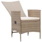 vidaXL 3-tlg. Garten-Essgruppe Beige vidaXL 3-tlg. Garten-Essgruppe Beige