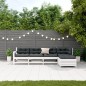 vidaXL 5-tlg. Garten-Lounge-Set mit Kissen Weiß Massivholz Kiefer vidaXL 5-tlg. Garten-Lounge-Set mit Kissen Weiß Massivholz Kiefer